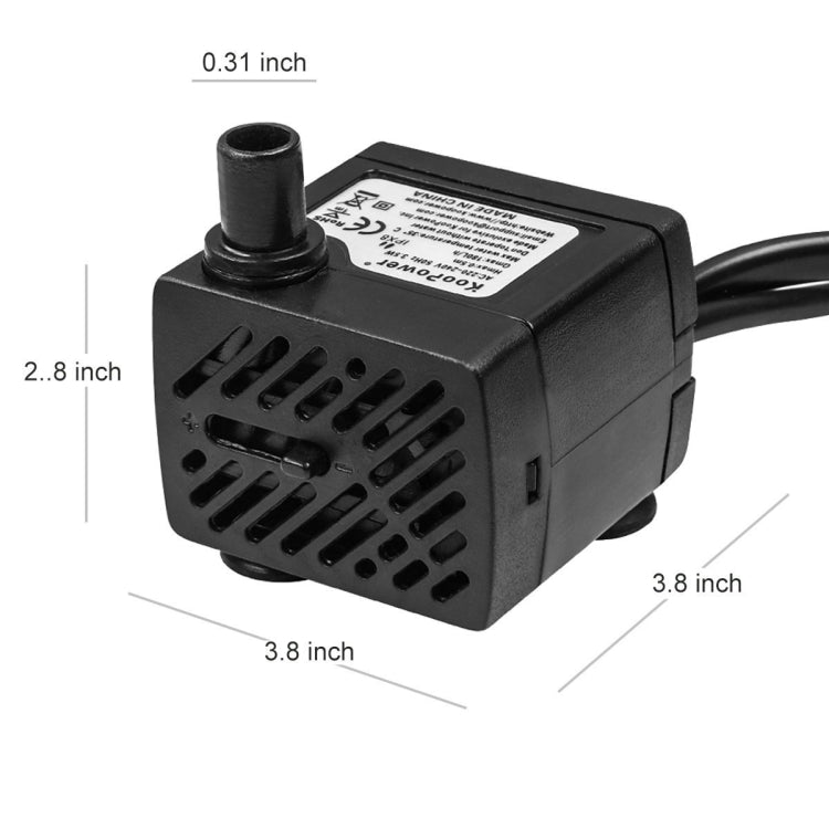 3W 4 Light Silent Aquarium Fish Tank Filtration Submersible Pump Fountain Water Pump My Store