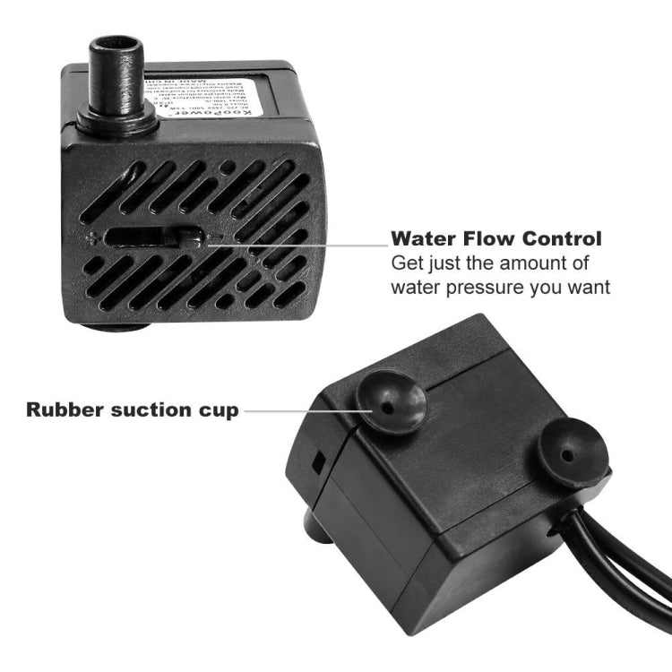 3W 4 Light Silent Aquarium Fish Tank Filtration Submersible Pump Fountain Water Pump My Store