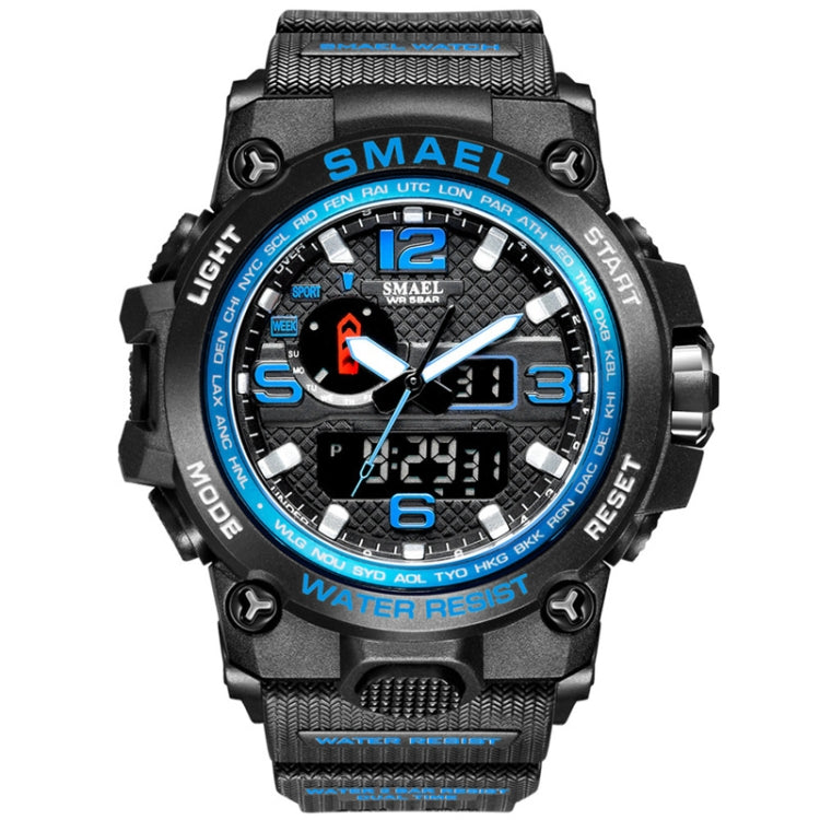 SMAEL 1545D Chronograph Calendar Alarm Clock Night Light Waterproof Watch Outdoor Men Watch Reluova