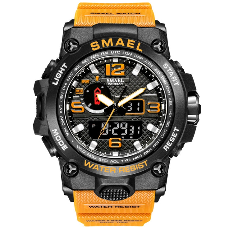 SMAEL 1545D Chronograph Calendar Alarm Clock Night Light Waterproof Watch Outdoor Men Watch Reluova