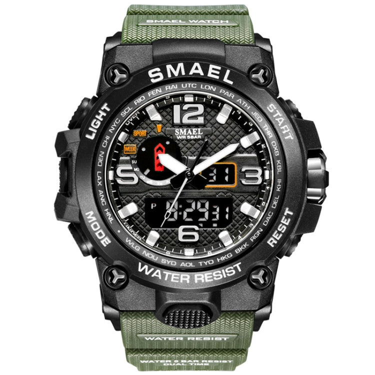 SMAEL 1545D Chronograph Calendar Alarm Clock Night Light Waterproof Watch Outdoor Men Watch