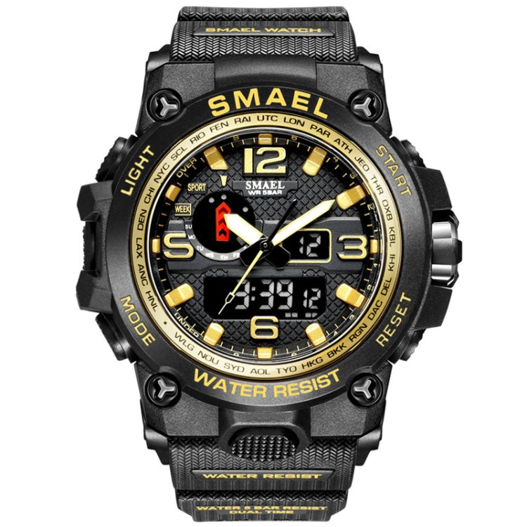 SMAEL 1545D Chronograph Calendar Alarm Clock Night Light Waterproof Watch Outdoor Men Watch Reluova