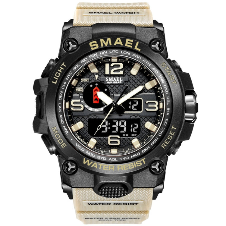 SMAEL 1545D Chronograph Calendar Alarm Clock Night Light Waterproof Watch Outdoor Men Watch