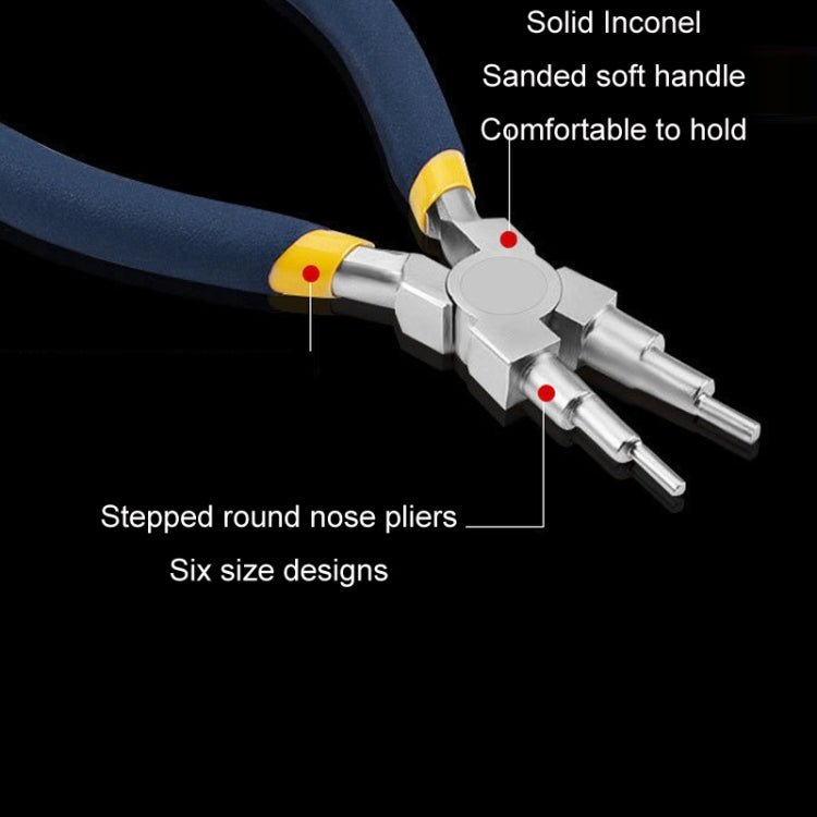 Anti-rust Six-section Pliers Round Mouth Jewelry Hand Winding Tool Reluova
