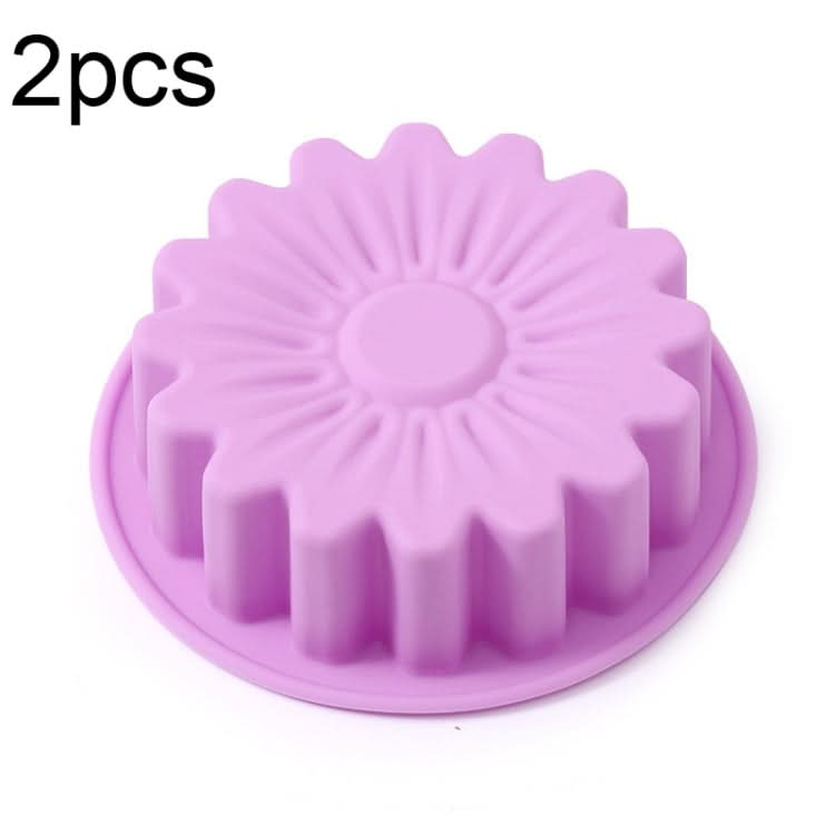 2pcs Silicone Sunflower Cake Mold High Temperature Resistant Baking Molds-Reluova