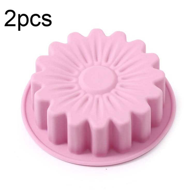 2pcs Silicone Sunflower Cake Mold High Temperature Resistant Baking Molds-Reluova