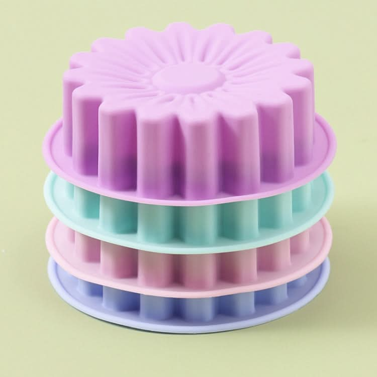 2pcs Silicone Sunflower Cake Mold High Temperature Resistant Baking Molds-Reluova