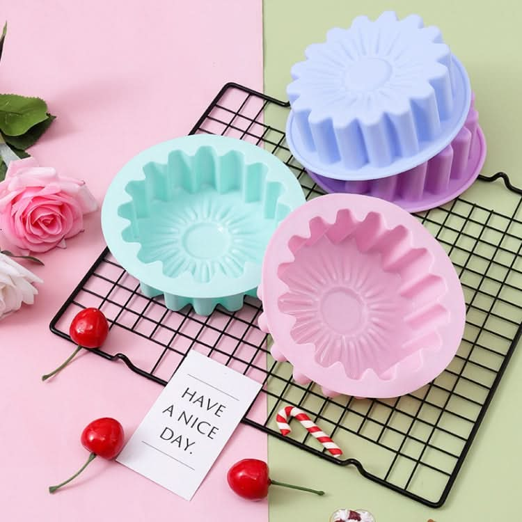 2pcs Silicone Sunflower Cake Mold High Temperature Resistant Baking Molds-Reluova