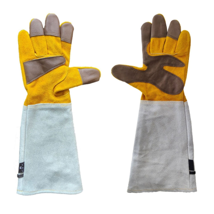 Leather Extended Thick Gardening Gloves Welder Work Gloves