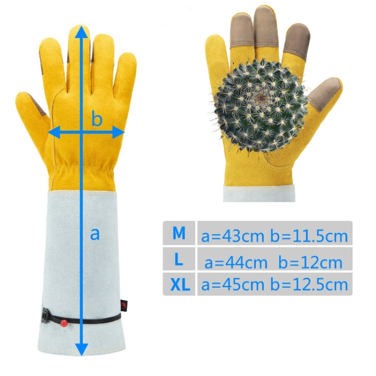 Leather Extended Thick Gardening Gloves Welder Work Gloves