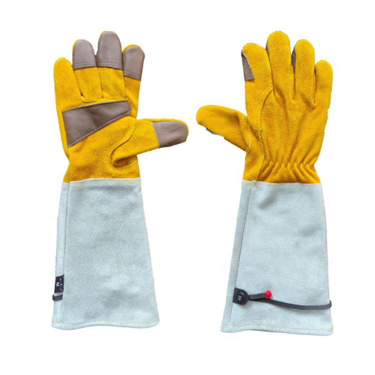 Leather Extended Thick Gardening Gloves Welder Work Gloves