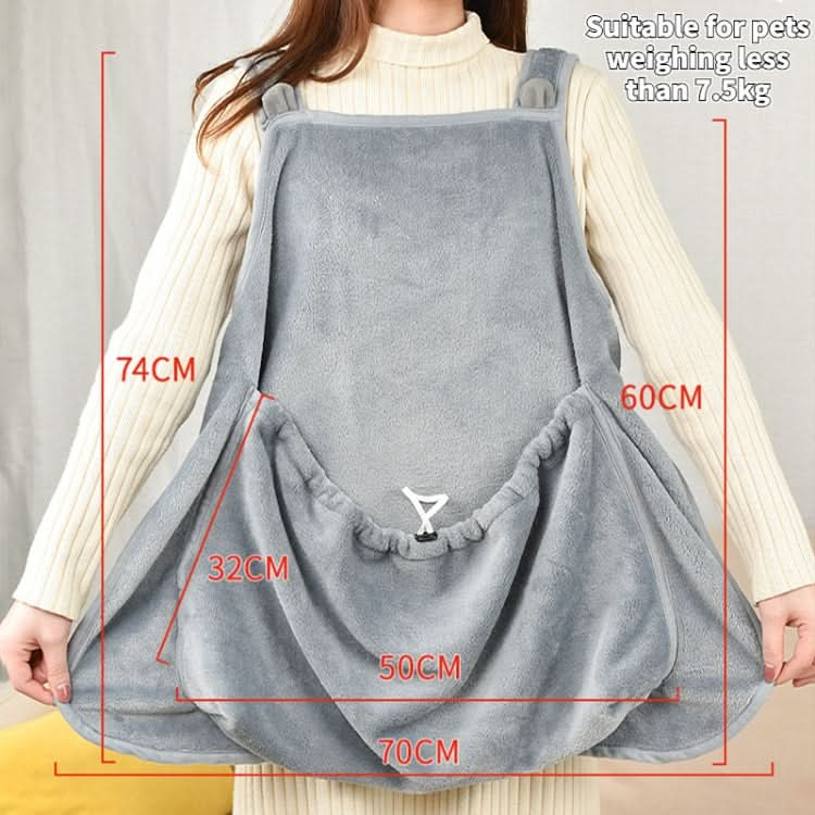 Cat Hug Apron Fleece Carriers Bags Anti-sticky Fur Hold Cats Pocket - Reluova