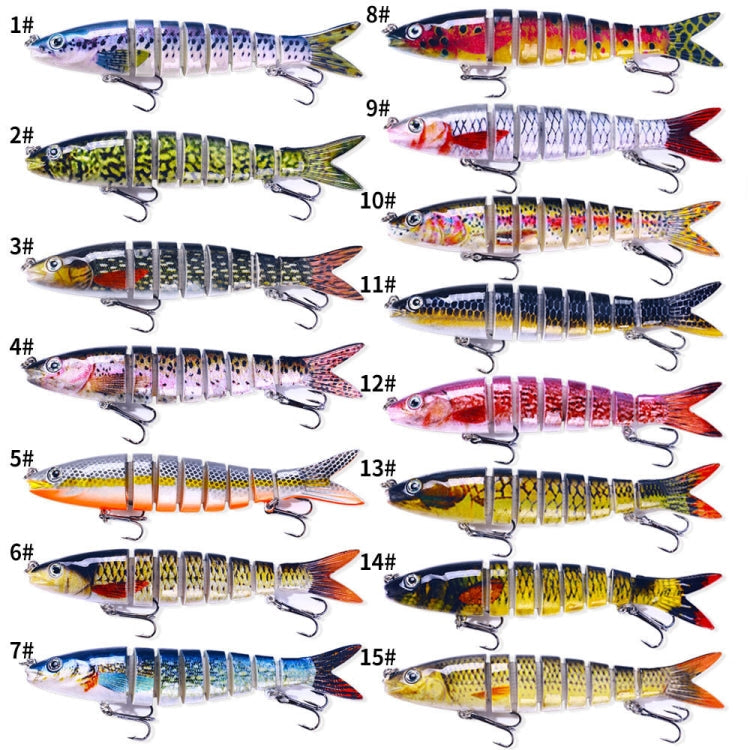 HENGJIA JM063 Multi-Section Fake Bait 8 Section Sinker Lures