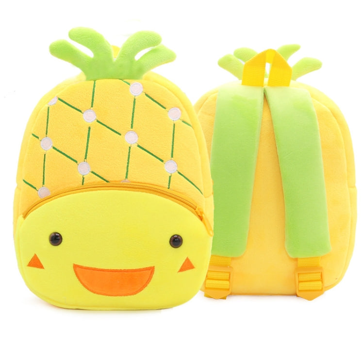 Vegetable Fruit Series Cartoon Plush Kids Backpack Children School Bags