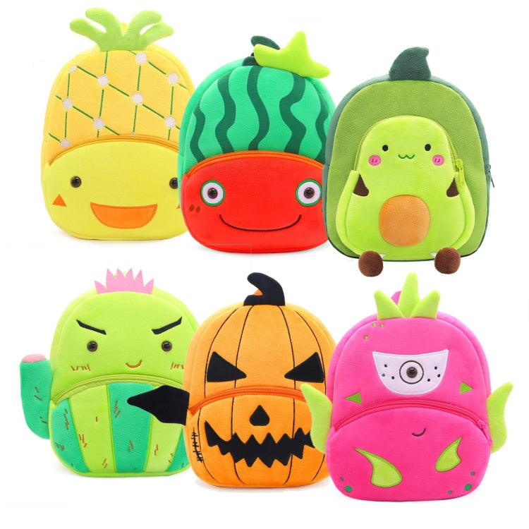 Vegetable Fruit Series Cartoon Plush Kids Backpack Children School Bags Reluova