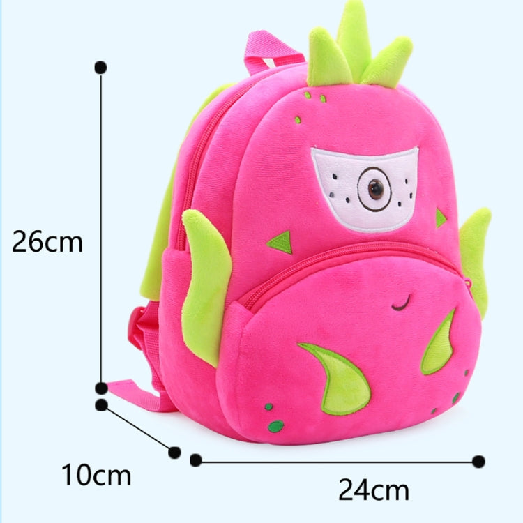 Vegetable Fruit Series Cartoon Plush Kids Backpack Children School Bags Reluova