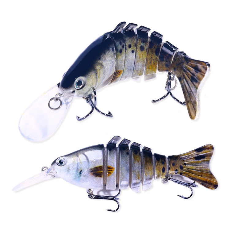 HENGJIA JM065 12cm Luya Fishing Gear Bait Multi-Section Fish Sinking Lure