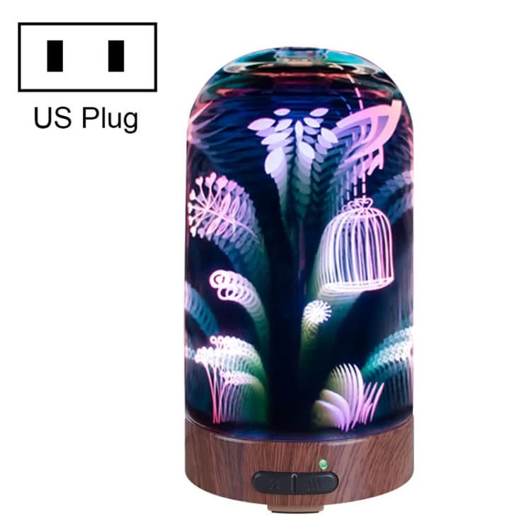 AOD-8 Jungle Discovery 3D Glass Aromatherapy Machine Silent Bedroom Mini Humidifier