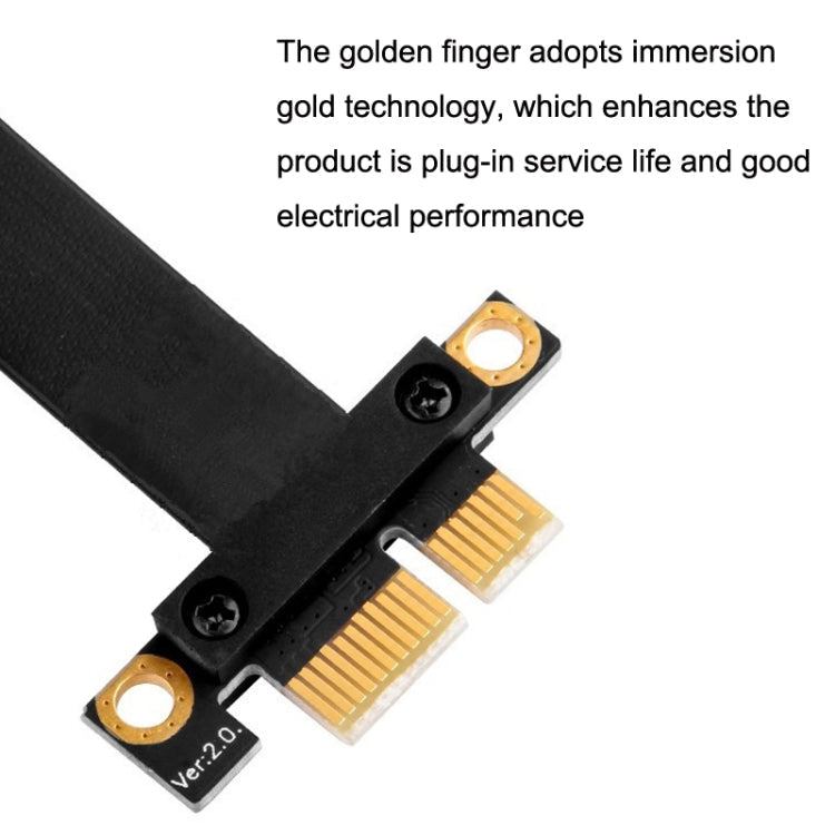 PCI-E 3.0 1X 180-degree Graphics Card Wireless Network Card Adapter Block Extension Cable, Length: My Store