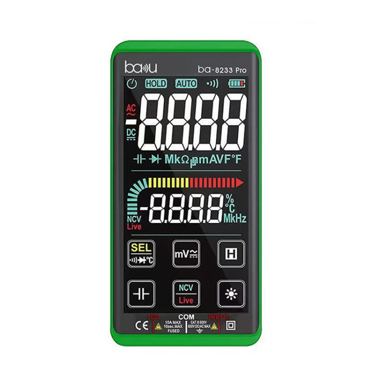 Baku BA-8233 Pro Electric Maintenance Resistor Current Touch Screen Digital Universal Mulitmeter Reluova