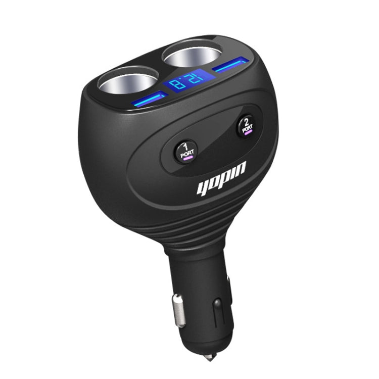 5 In 1 Rotatable Dual USB Multifunctional Car Charger