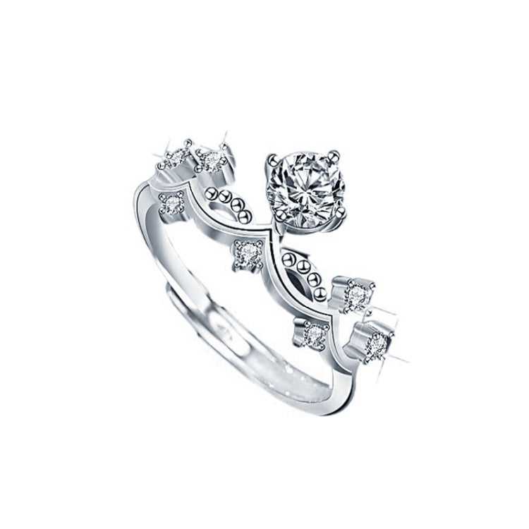 XJA011 Couple Ring Mosan Diamond S925 Silver Ring, Style: Reluova