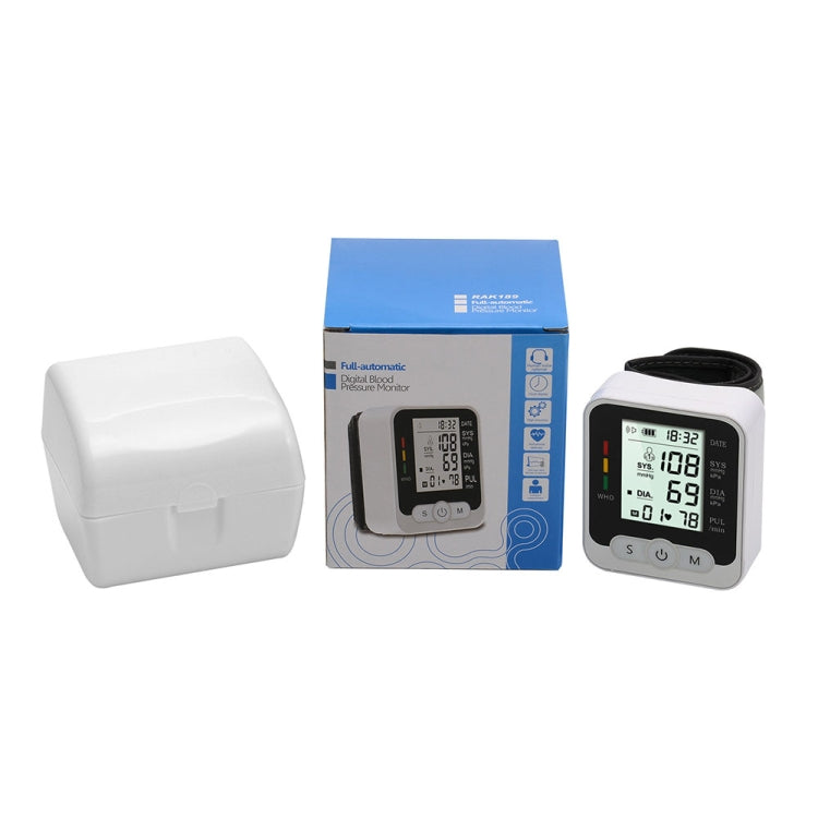 RAK189 Household Electronic Blood Pressure Measuring Device Wrist Sphygmomanometer Reluova