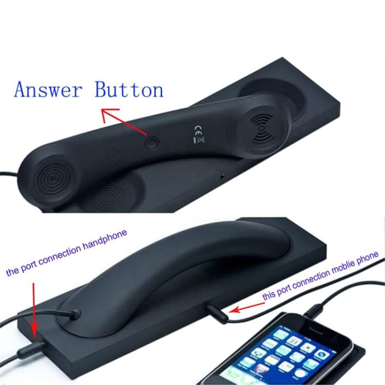 3.5mm Universal Office Mobile Phone Retro External Headset Mobile Phone Handset