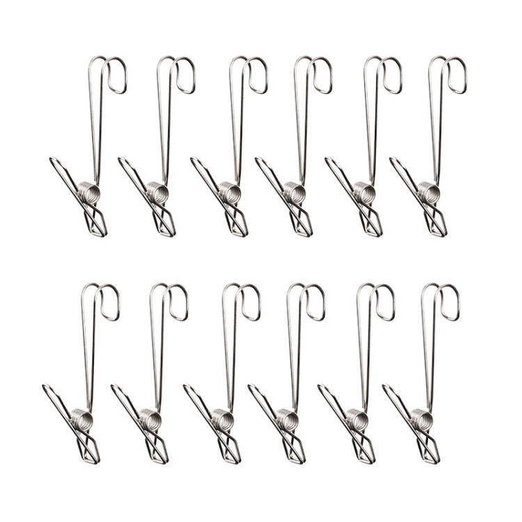 With Long Tail Clothes Drying Clip Stainless Steel Ribbon Hook Hanging Clip