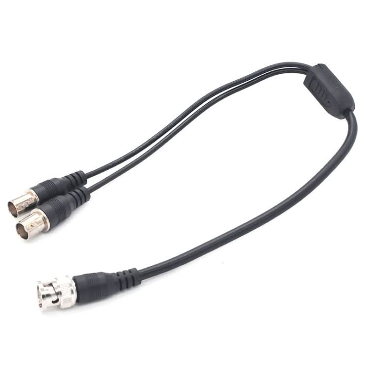 SZ015 BNC Male To 2xFemal Communication Cables VCR Coaxial Video Cable, Cable Length:0.42m Reluova