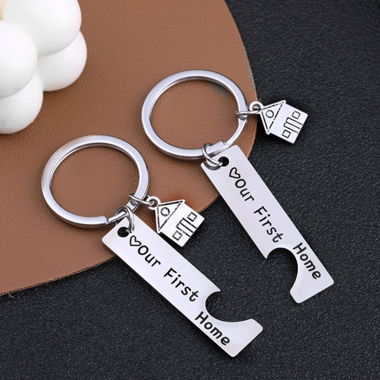 Stainless Steel Titanium Steel Keychain House Pendant ÎҵÄÉ̵ê