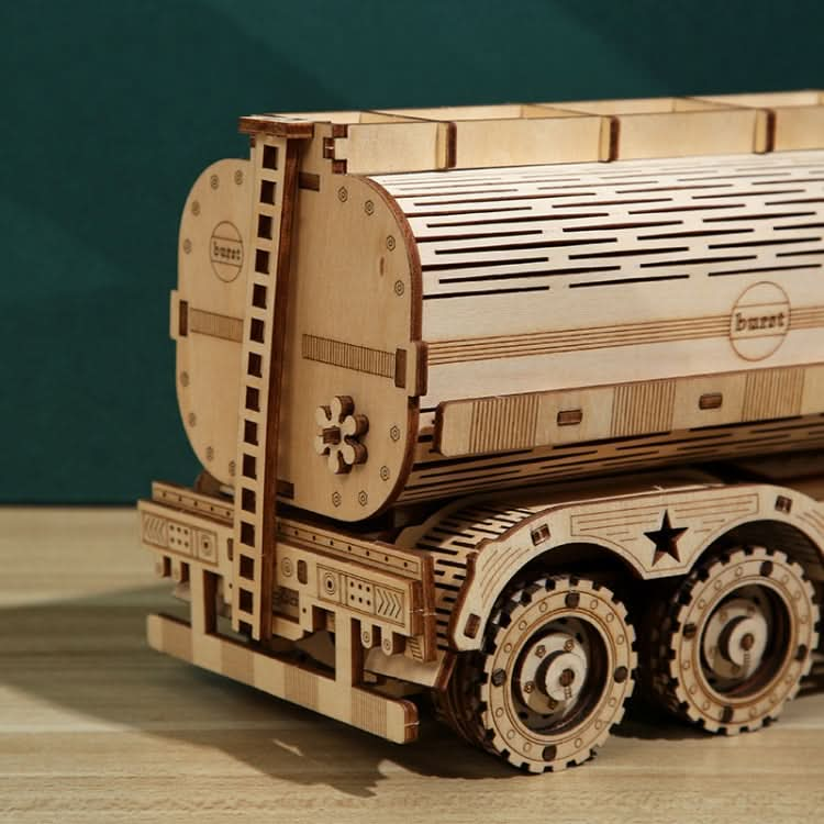 Fuel Tanker Money Storage Jar 3D Wooden Puzzle Children Educational Toys DIY Handmade Ornaments Reluova