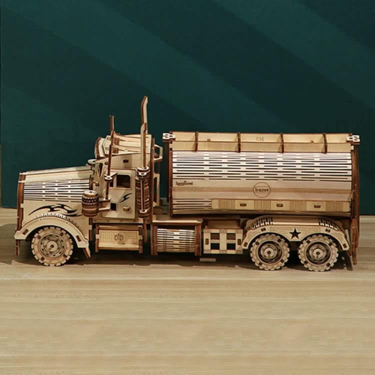 Fuel Tanker Money Storage Jar 3D Wooden Puzzle Children Educational Toys DIY Handmade Ornaments Reluova