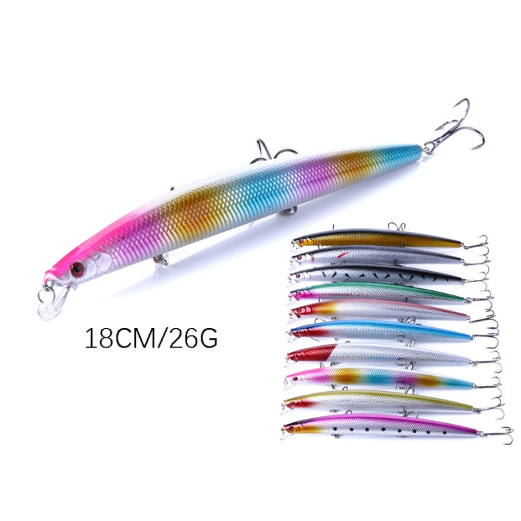 HENGJIA MI101 18cm 26g Long-distance Casting Sea Fishing Fake Lures Minnow Baits