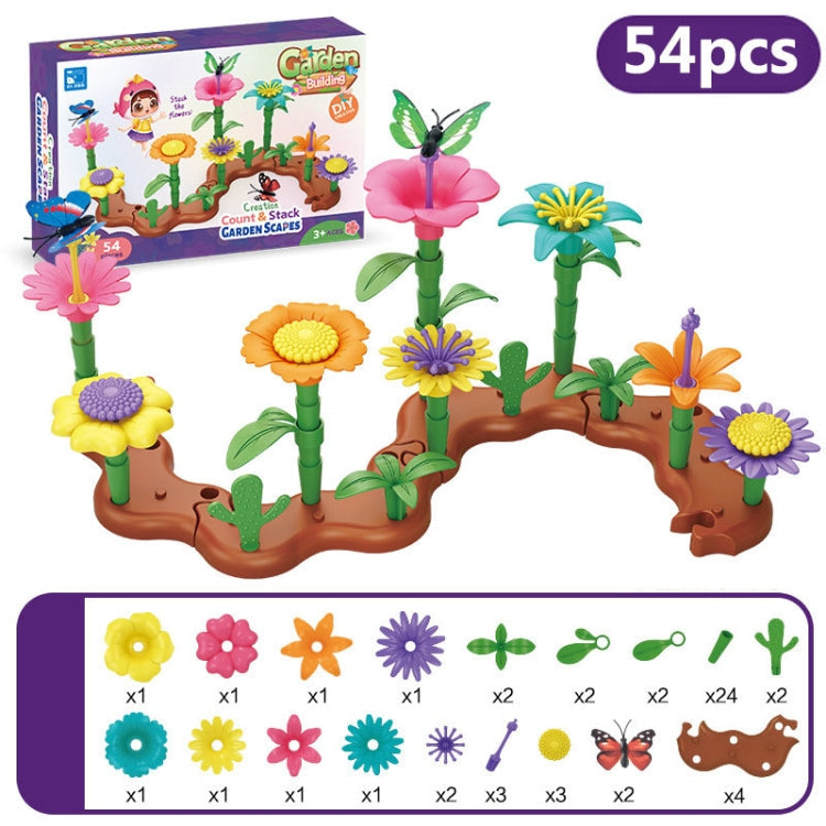 Children Intellectual Development DIY Assembly Flower Arrangement Toys