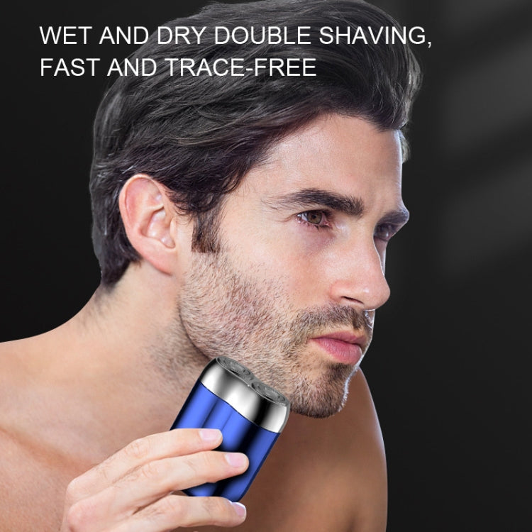 USB Rechargeable Washable Razor Men Dual-blade Mini Travel Portable Shaver