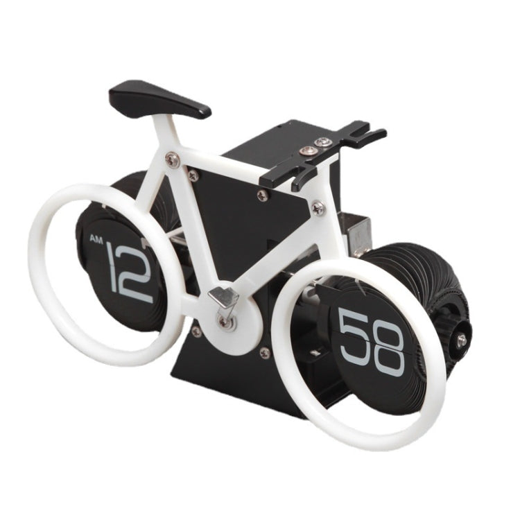 HY-F087 Retro Bicycle Shape Automatic Flip Home Decorative Turning Clock My Store