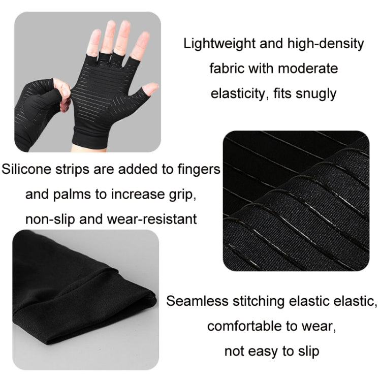 Outdoor Cycling Half Finger Gloves Inflammatory Joint Rehabilitation Silicone Gloves Reluova