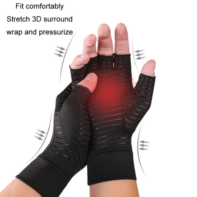 Outdoor Cycling Half Finger Gloves Inflammatory Joint Rehabilitation Silicone Gloves Reluova