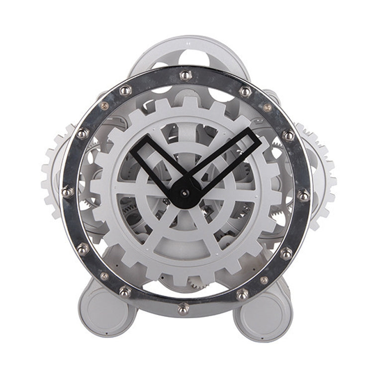 HY-G001 Rotating Double Gear Living Room Stainless Steel Decorative Clock My Store