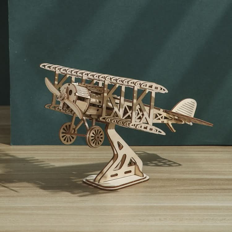 Aircraft 3D Wooden Puzzle Toy DIY Handmade Ornaments Reluova