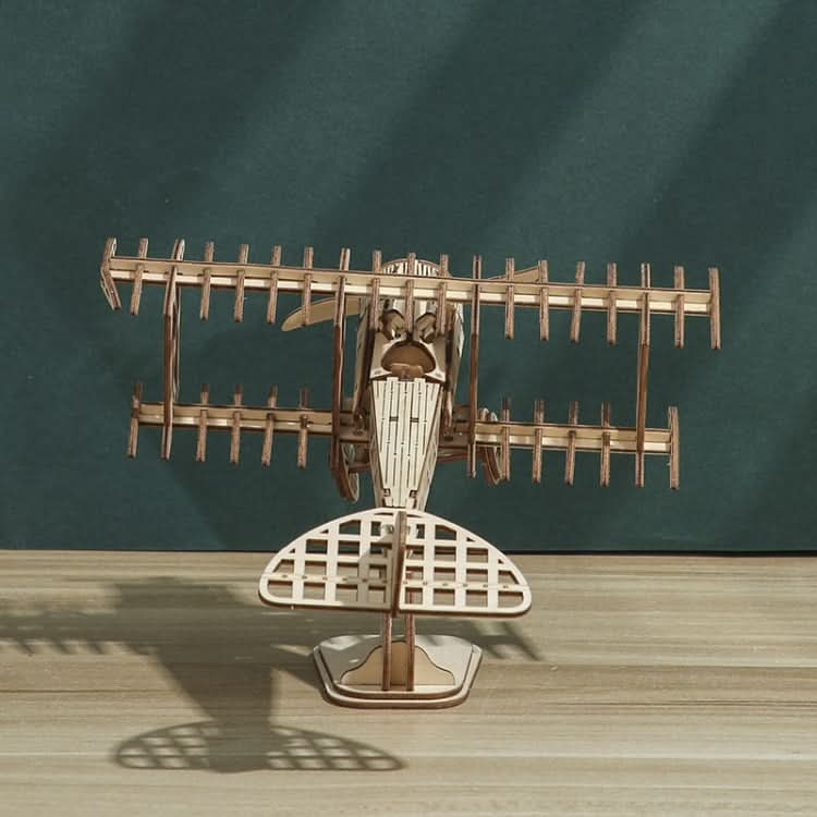 Aircraft 3D Wooden Puzzle Toy DIY Handmade Ornaments Reluova