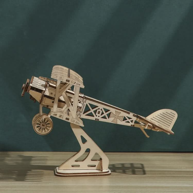 Aircraft 3D Wooden Puzzle Toy DIY Handmade Ornaments Reluova