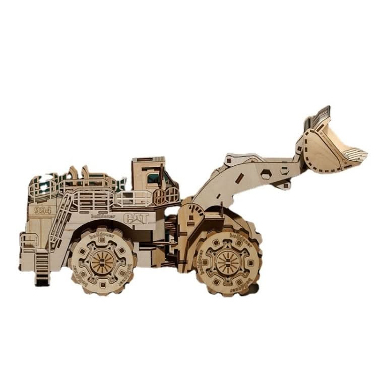 Bulldozer Construction Truck 3D Wooden Puzzle Toys DIY Handmade Ornaments Reluova