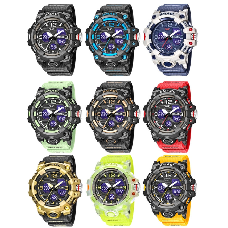 SMAEL 8008 Outdoor Sports Multifunctional Waterproof Luminous Men Watch Reluova