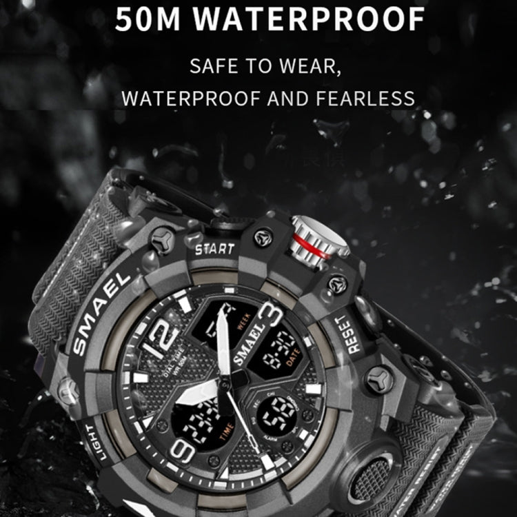 SMAEL 8008 Outdoor Sports Multifunctional Waterproof Luminous Men Watch Reluova