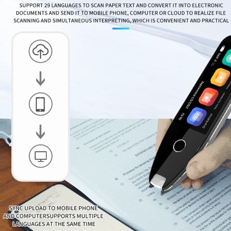 Hishell 3.5 inch Offline Photo Scanning Pen Dictionary Translation Recording Pen