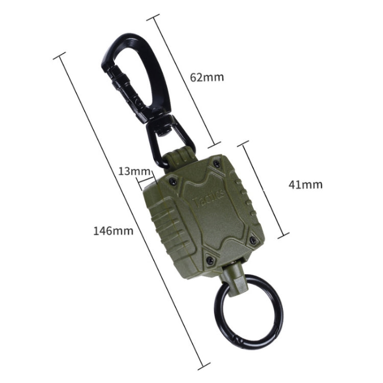 Outdoor Fishing Zinc Alloy Retractable Metal Hanging Buckle Reluova