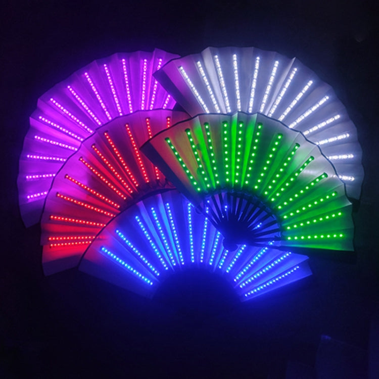 00021 LED Prom Lighting Folding Fan Bar Colorful Atmosphere Group Props