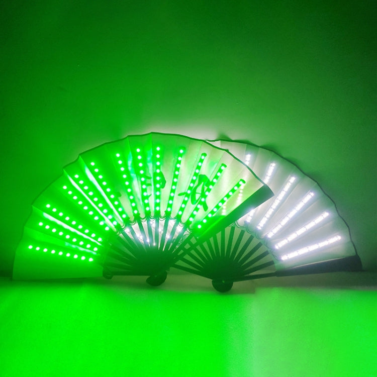 00021 LED Prom Lighting Folding Fan Bar Colorful Atmosphere Group Props